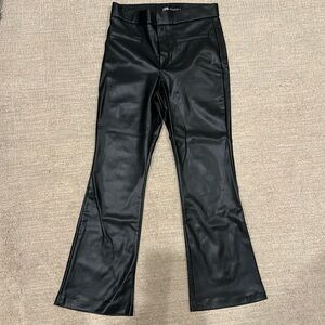 Zara flare leather pants